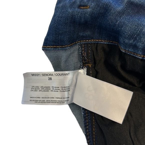 Sanctuary Denim Modern Straight Crop High Rise Belted Tie Waist Jeans - size 28 - Picture 9 of 15